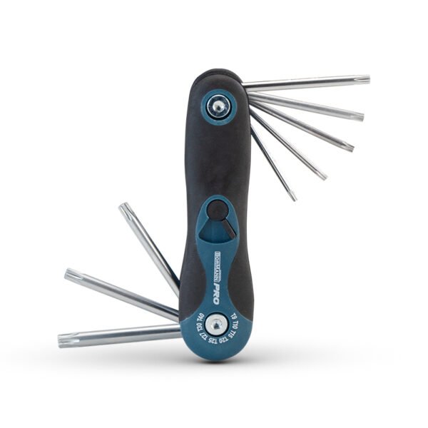 8pcs Folding Torx Key Set (with hole)