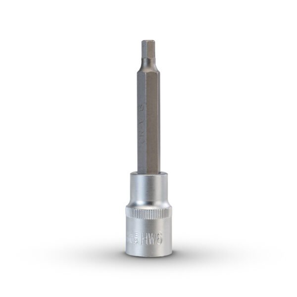 1/2" HEX BIT SOCKET, DIN 7422, 6mm