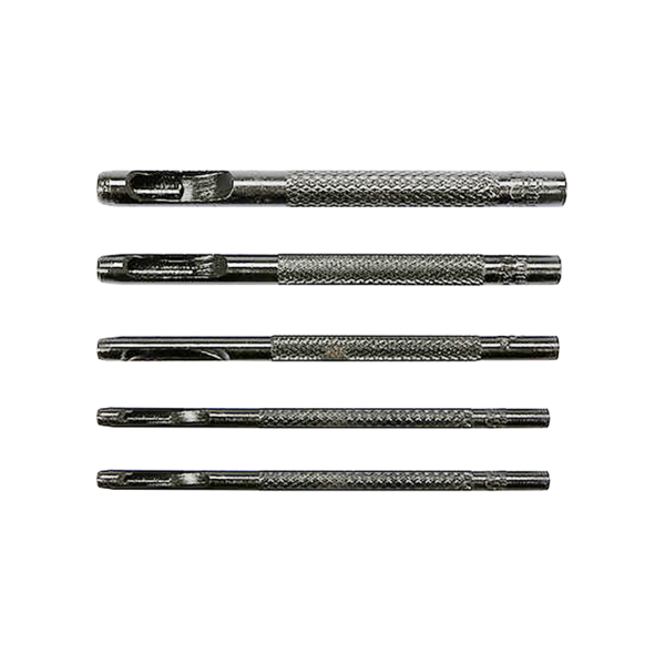 LEATHER HOLLOW PUNCH 5pcs SET