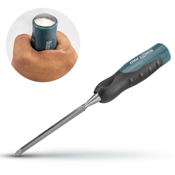 WOOD CHISEL CRV, 140mm CUTTER ARBOR, TPR HANDLE 6mm