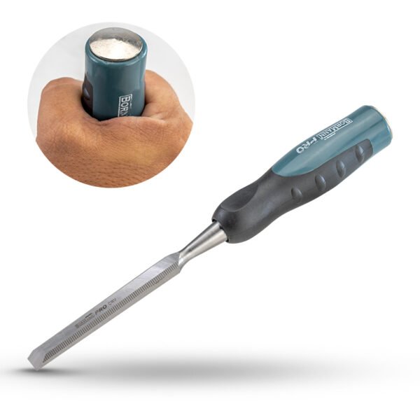 WOOD CHISEL CRV, 140mm CUTTER ARBOR, TPR HANDLE 18mm
