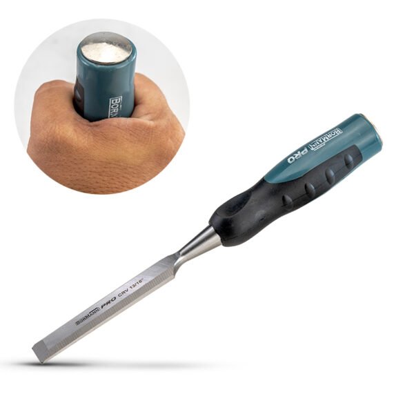 WOOD CHISEL CRV, 140mm CUTTER ARBOR, TPR HANDLE 20mm