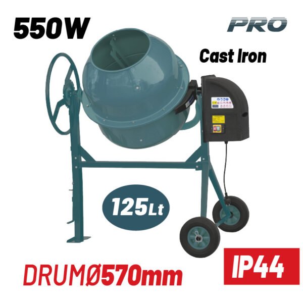 CONCRETE MIXER, 125Lt, 550W