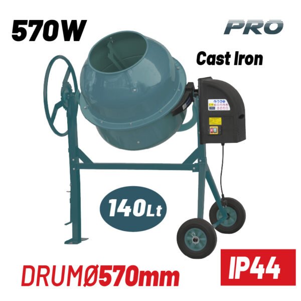 CONCRETE MIXER, 140Lt, 650W