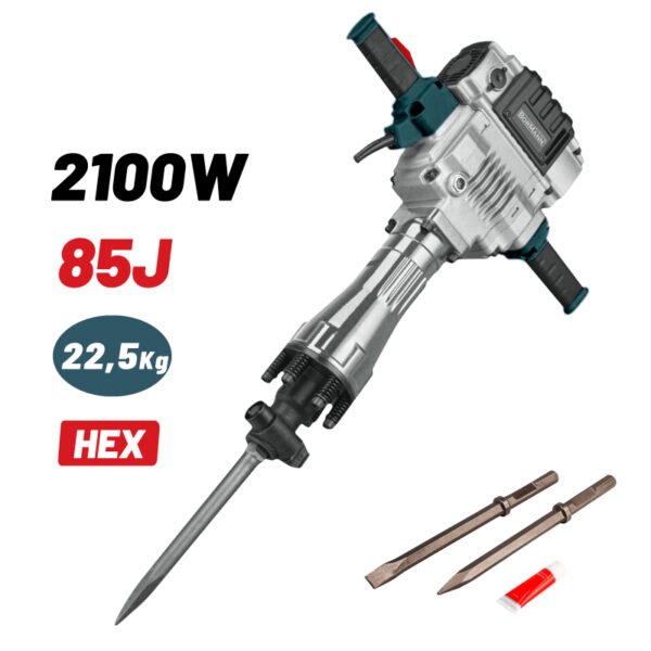 DEMOLITION HAMMER 2100W,85J, CASE AND ACCESSORIES