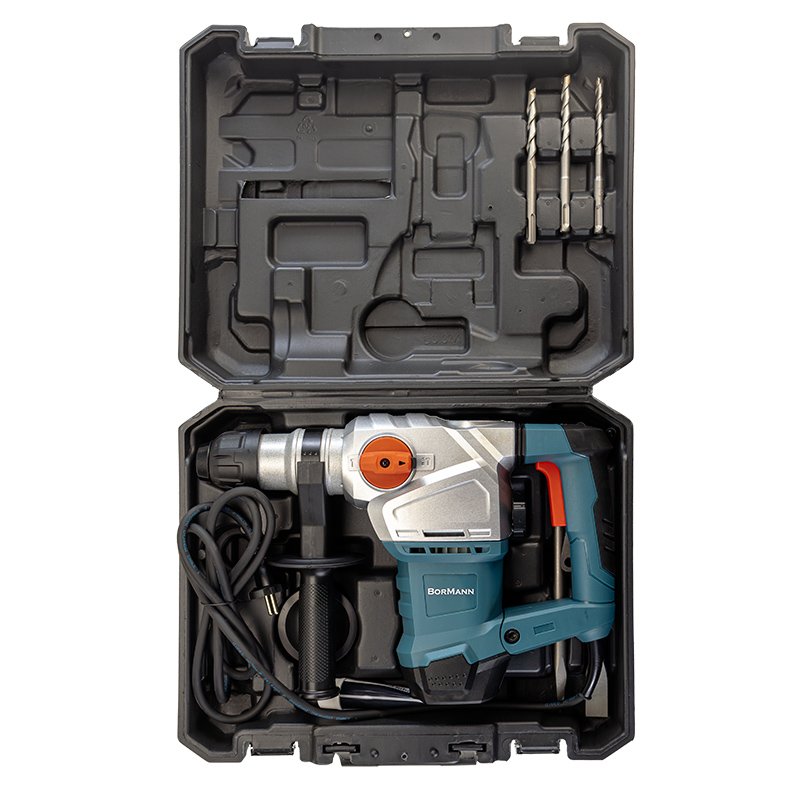 ROTARY HAMMER 1500W, SDS-PLUS,5.5J,5.1Kg,BMC CASE AND ACCESSORIES - Imagen 3