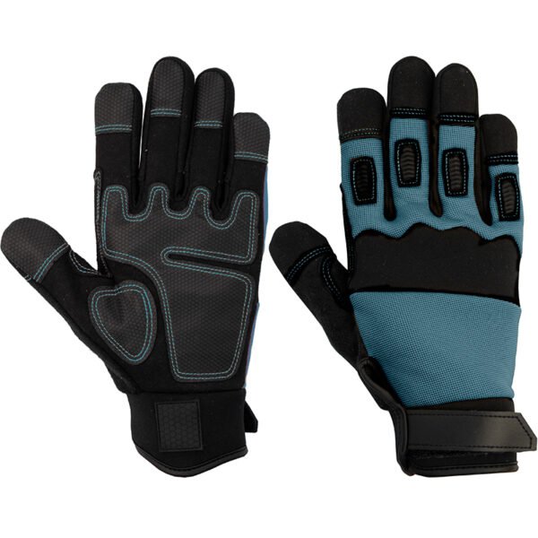 SYNTHETIC LEATHER GLOVES, WITH REINFORCED STITCHING