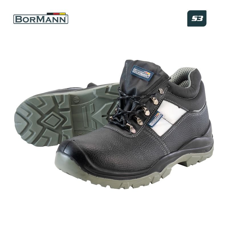 LEATHER SAFETY BOOTS ALASKA S3 BLACK LEATHER No 44
