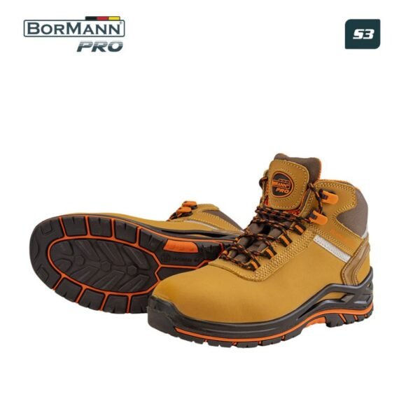 SAFETY BOOTS S3 SR BROWN, NUBUCK LEATHER, WATERPROOF, DESERT No 44