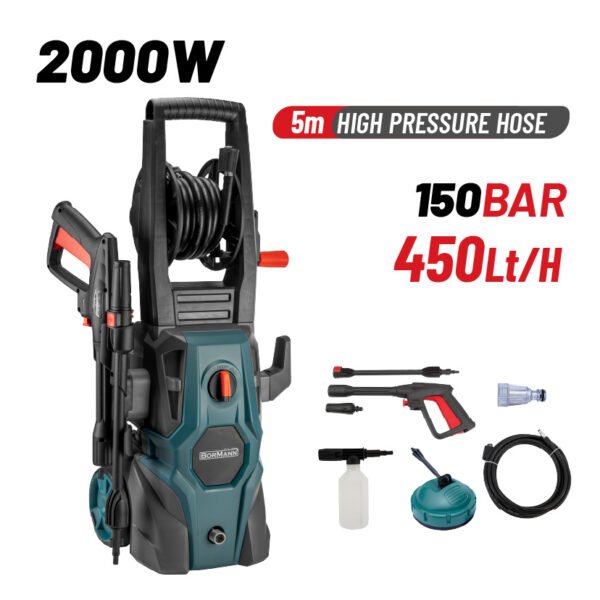 HIGH PRESSURE WASHER 2000W, 150Bar, 450L/h