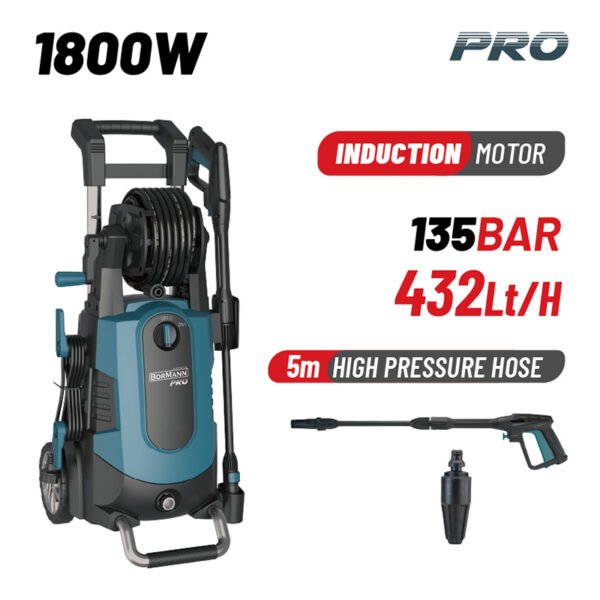 HIGH PRESSURE WASHER 1800W, 135Bar, 432Lt/h