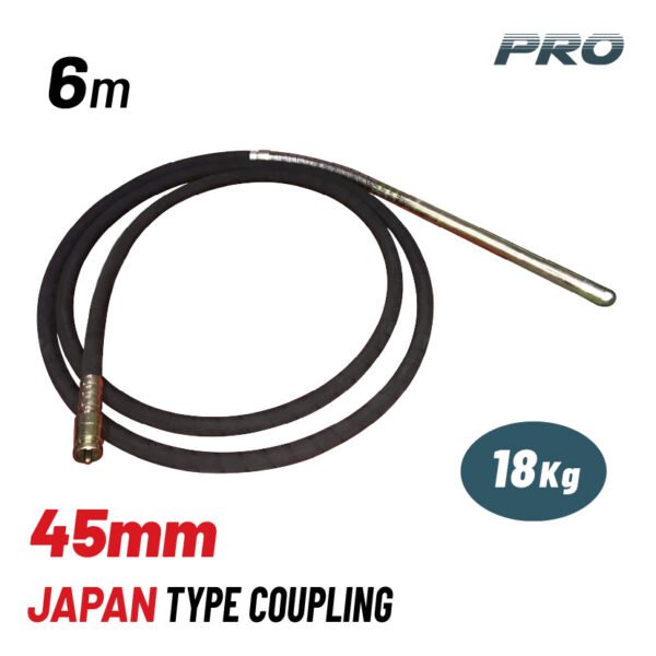 CONCRETE VIBRATOR ACCESSORY 45mm x 6m , 18Kg