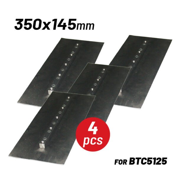 BLADES FOR CONCRETE FINISHER ,350x145mm ,SET 4 PCS (FOR BTC5125)
