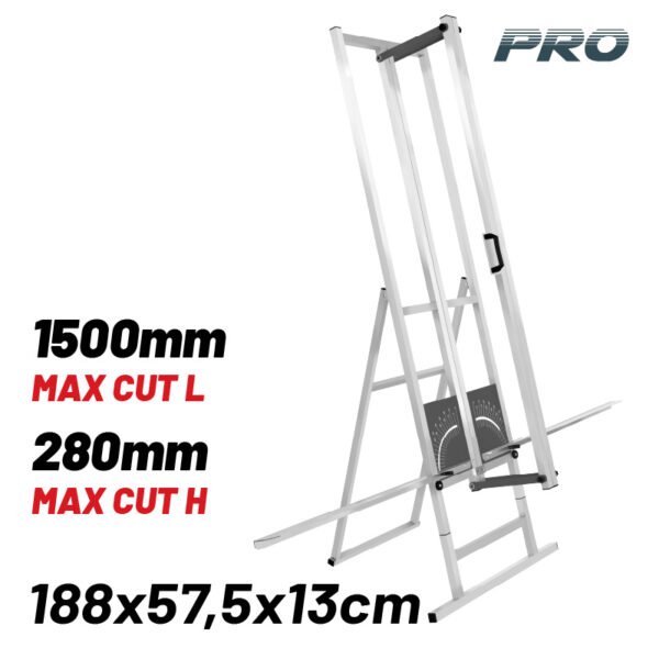 STONE WOOL CUTTING MACHINE, CUT 150x28cm, FRAME ALUMINIUM