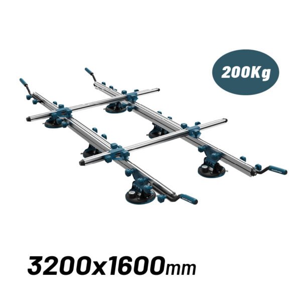 LARGE TILES TRANSFER SYSTEM 3200x1600mm , 6 VACUUM SUCTION CUPS ,200kg