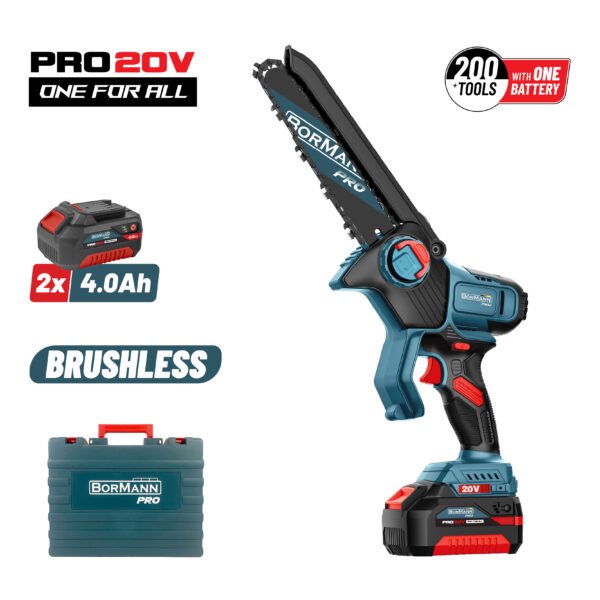 BORMANN PRO BBP5448X44C CORDLESS MINI CHAINSAW 20V,BRUSHLESS,20cm,1,3kg