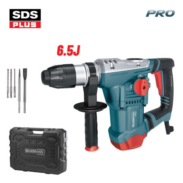 BORMANN Pro BPH4510 ROTARY HAMMER 1800W, SDS-PLUS, 6.5J, 5.6Kg,BMC CASE AND ACCESSORIES